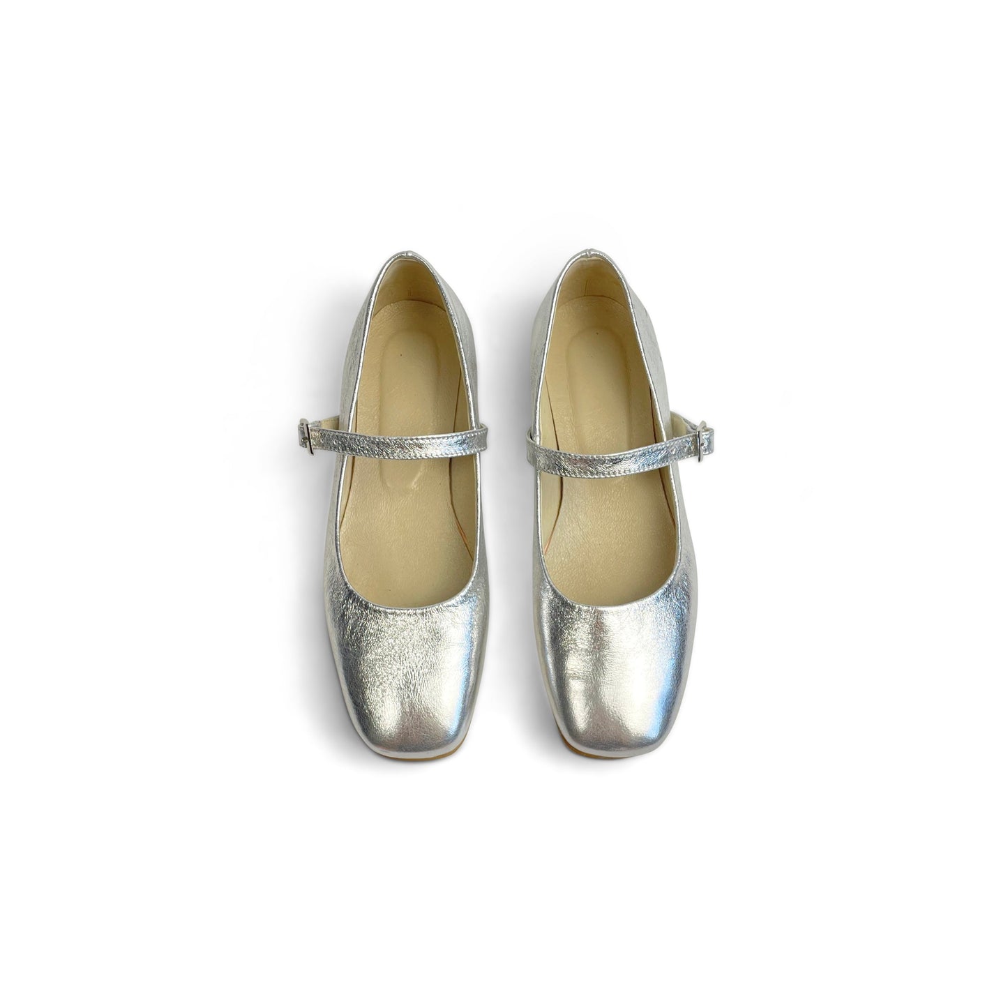 Mary Jane Ballet Flats Baby Blue Suede Arch Strap Free Personalized Material Color