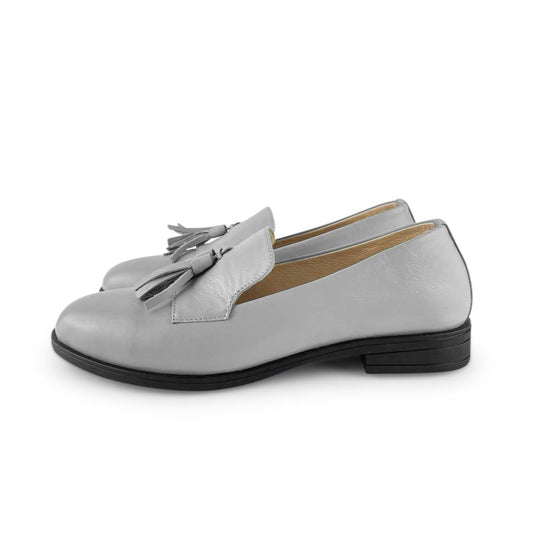 Women's Leather Loafer Shoes Slipper Style