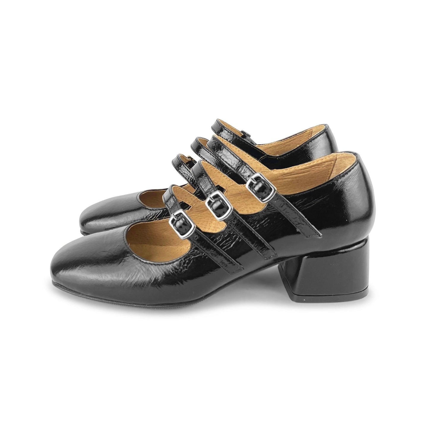 High Heels Pointed Toe Stiletto Heel Chic Black Mary Jane Heels -  Milanoo.com