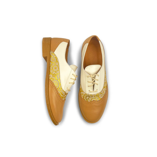 Three- Toned Oxford Shoes For Women